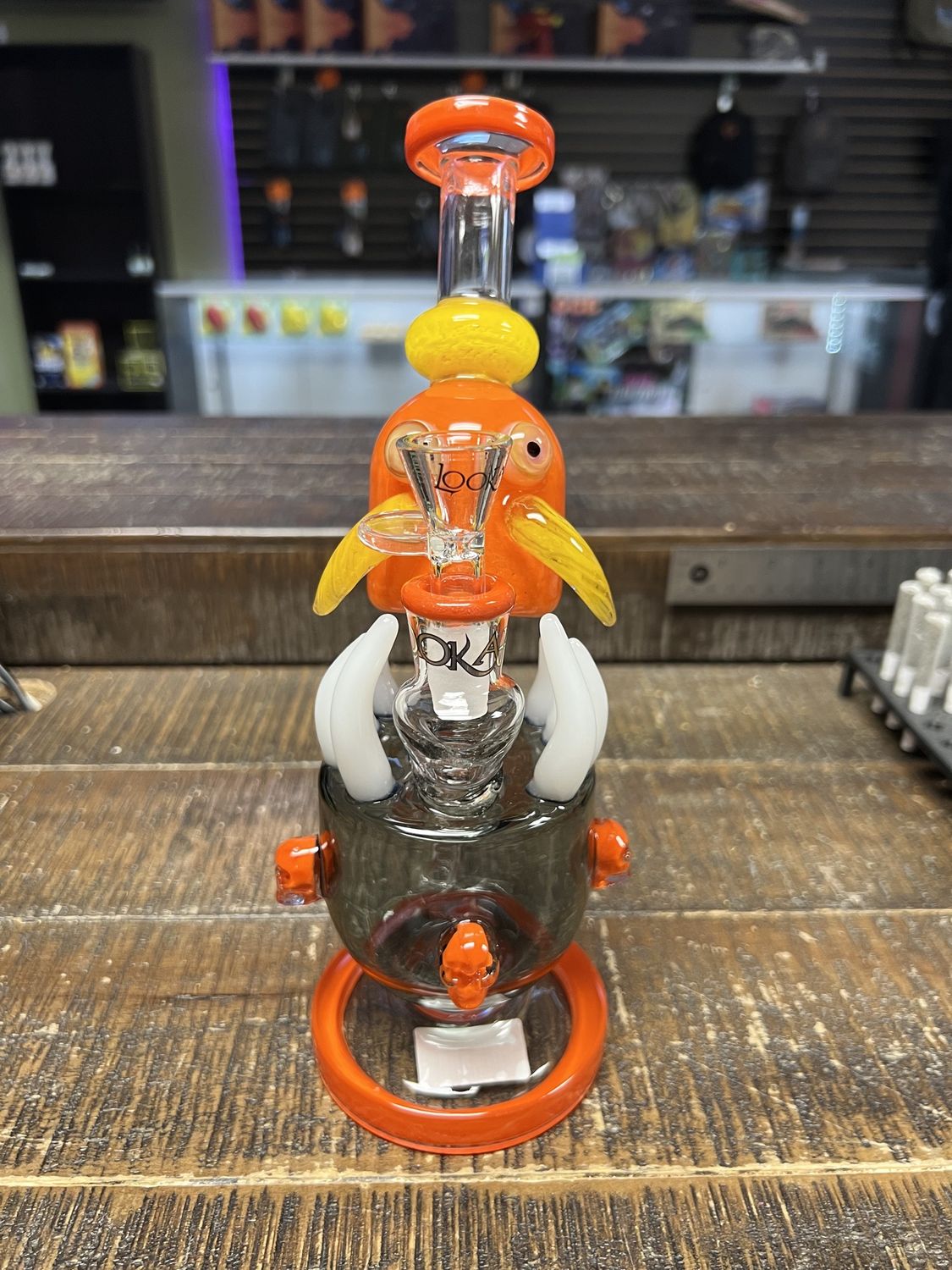 10&quot; Lookah Glass Water Pipe (Monster), Colour: Orange