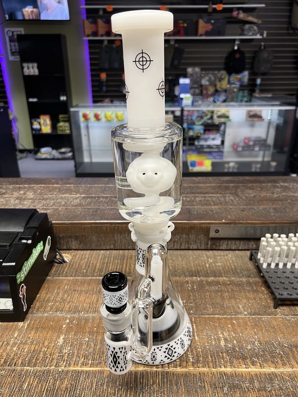 17&quot; Star Wing Beaker W/Glycerin Coil &amp; Ash Catcher Combo