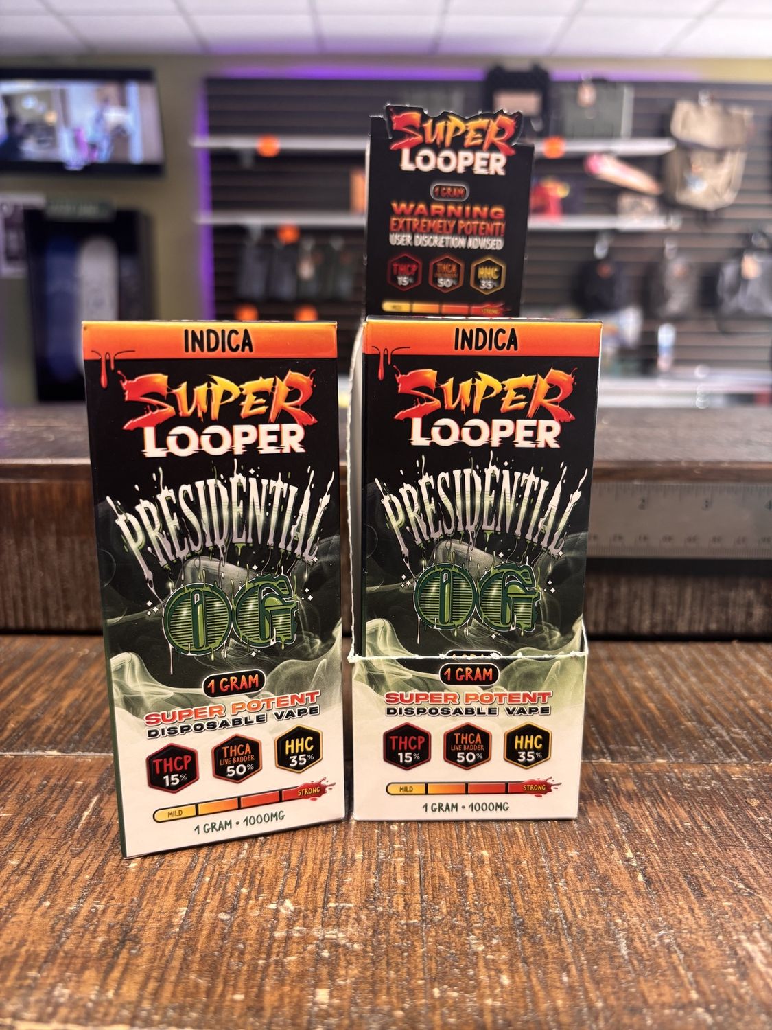 Super Looper (1G), Strain: Presidential OG