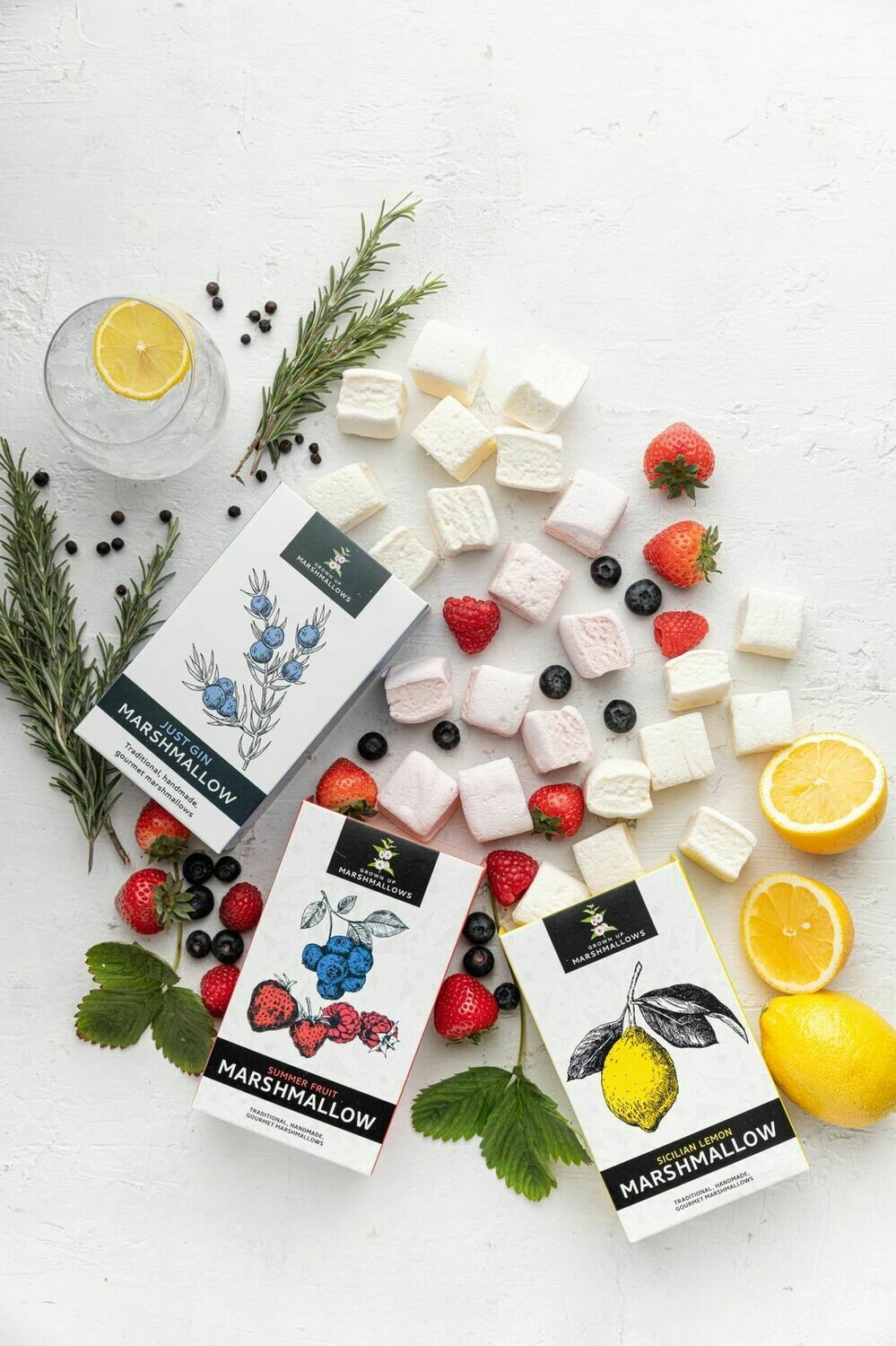 Fat Free Sicilian Lemon, Summer Fruit and Just Gin Triple Pack