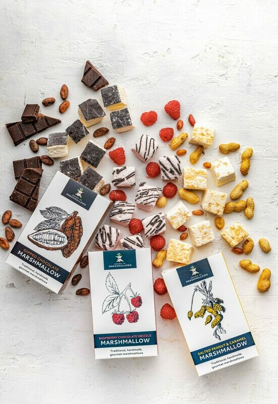 Chocolate, Raspberry and Salted Peanut Triple Pack