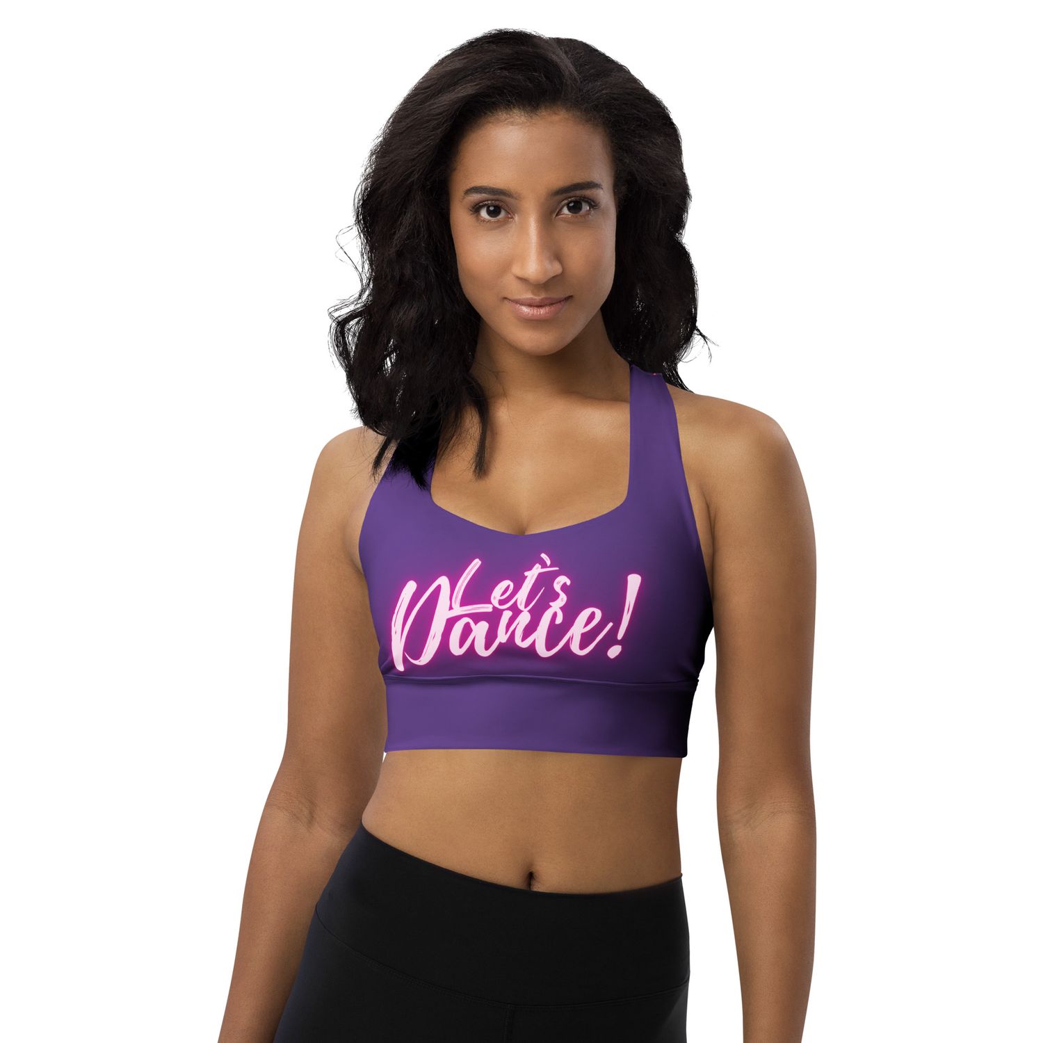 Chiaki Fitness Longline Sports Bra (Purple)