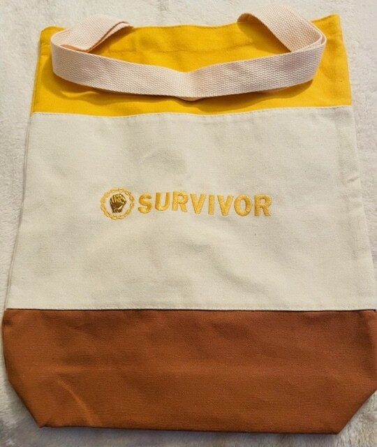 Survivor Tote Bag (Brown and Yellow)