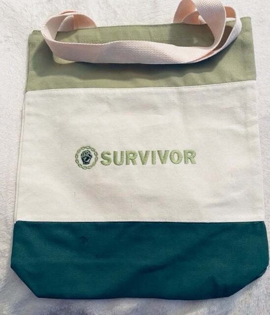 Survivor Tote Bag (Celadon Green and Kale)