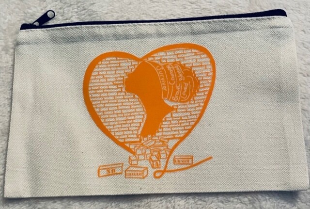 No Longer a Victim canvas bag (orange logo)