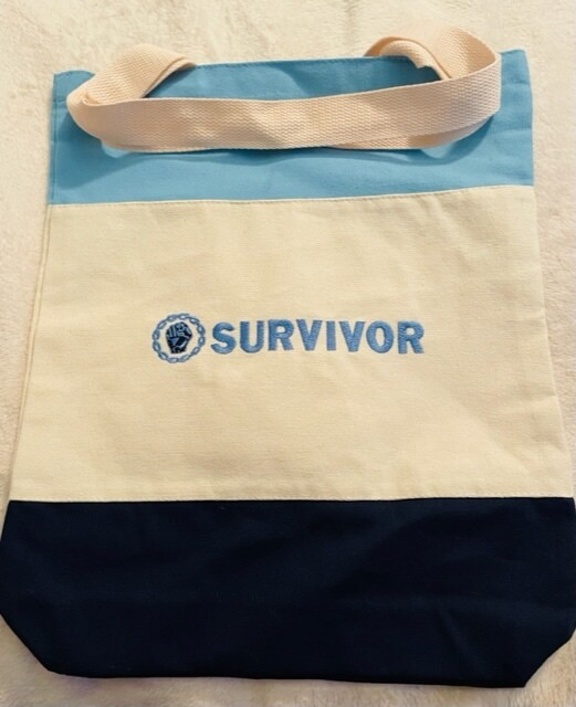 Survivor Tote Bag (Sky blue and Navy Blue)