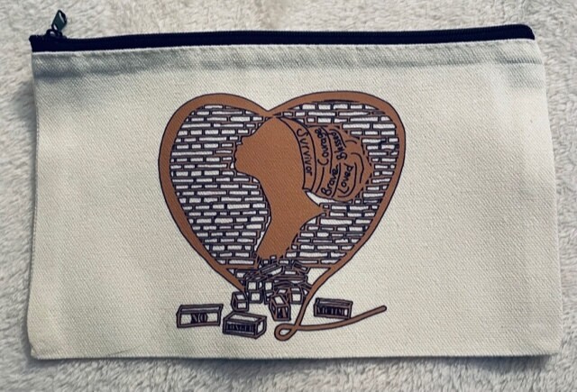 No Longer a Victim canvas bag (Brown logo)
