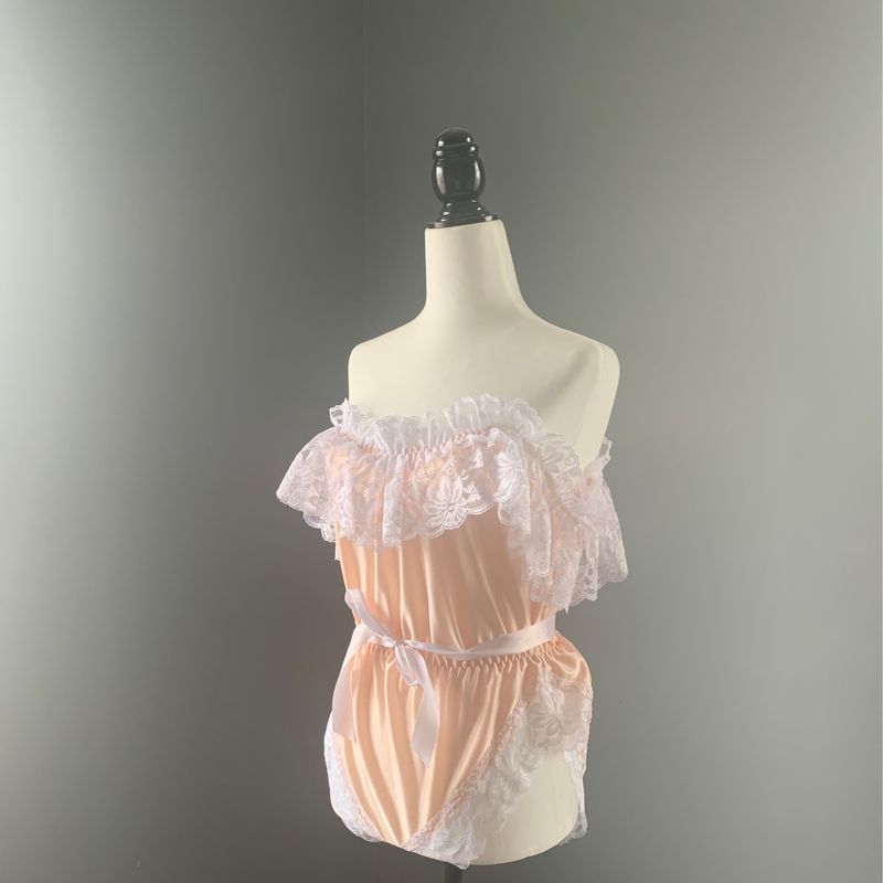 Vintage Peach Teddy - Small