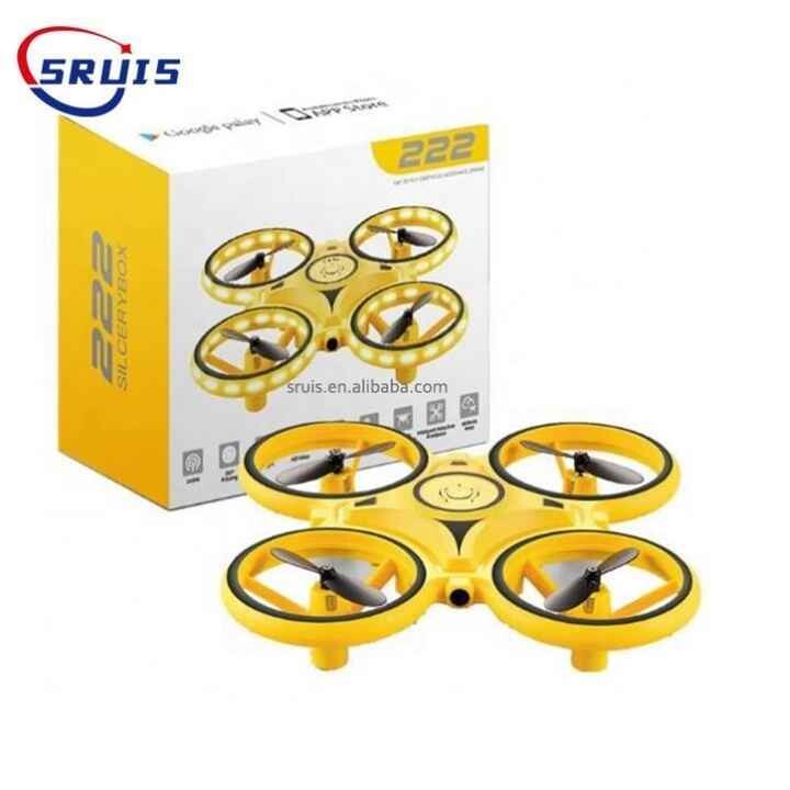 amazon Newest 3-In-1 RC Induction Hand Watch Gesture Control Mini UFO Quadcopter Drone With Camera And Led Light Levitation Toys
