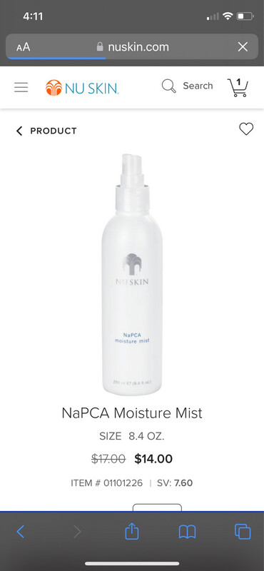 NaPCA Moisture Mist