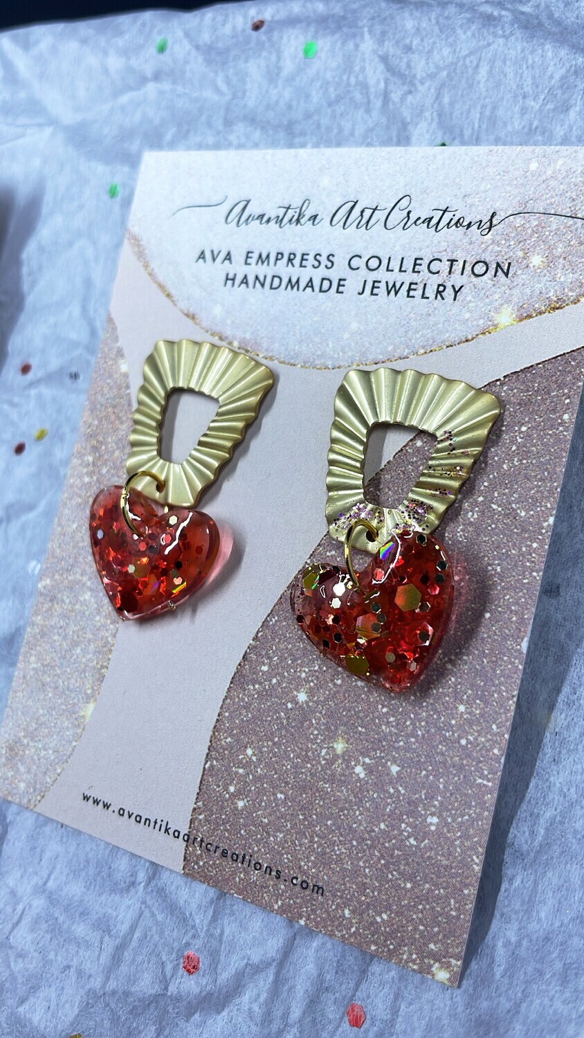 Red Heart sparkle