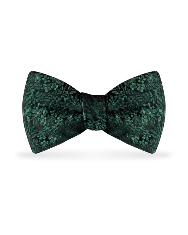 Floral Bow Dark Green