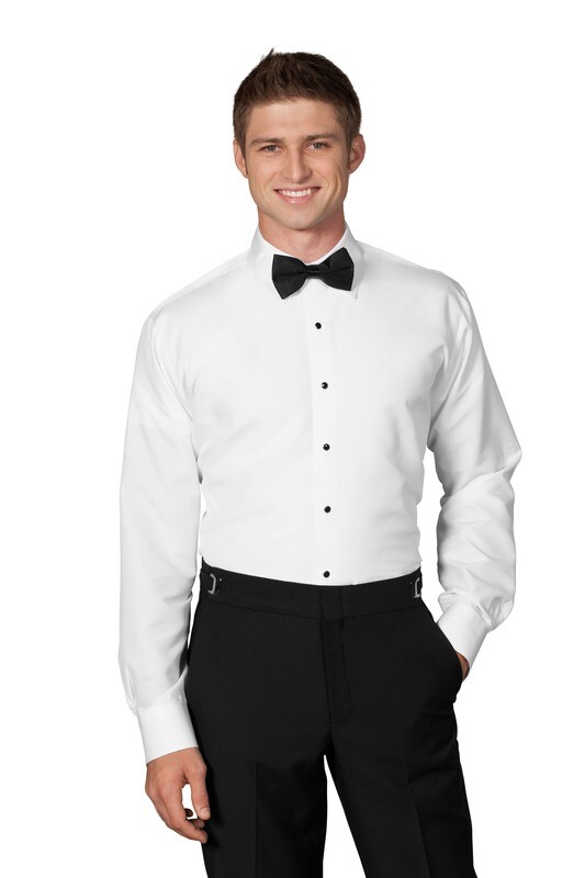 White Fitted Microfiber Shirt