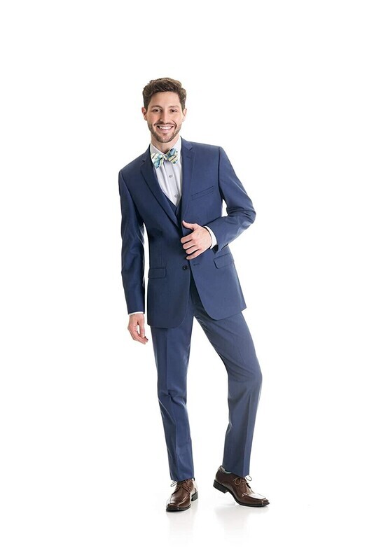 Indigo Slim Fit Suit Pants