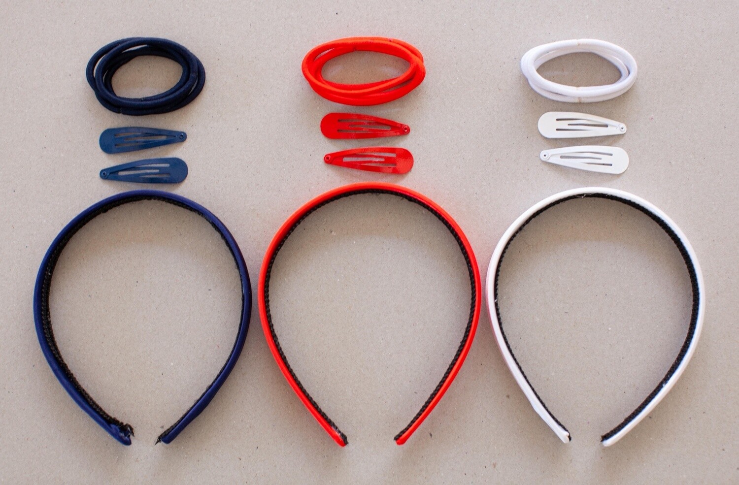 Hair Accessory Pack, Colour: Navy