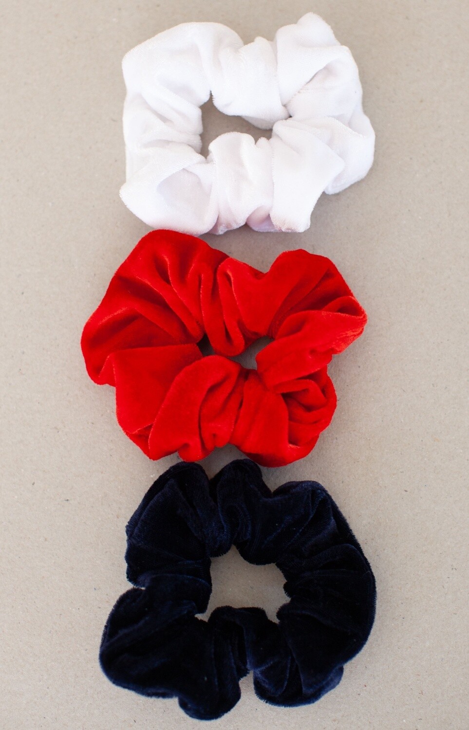Scrunchie Velvet, Colour: Navy