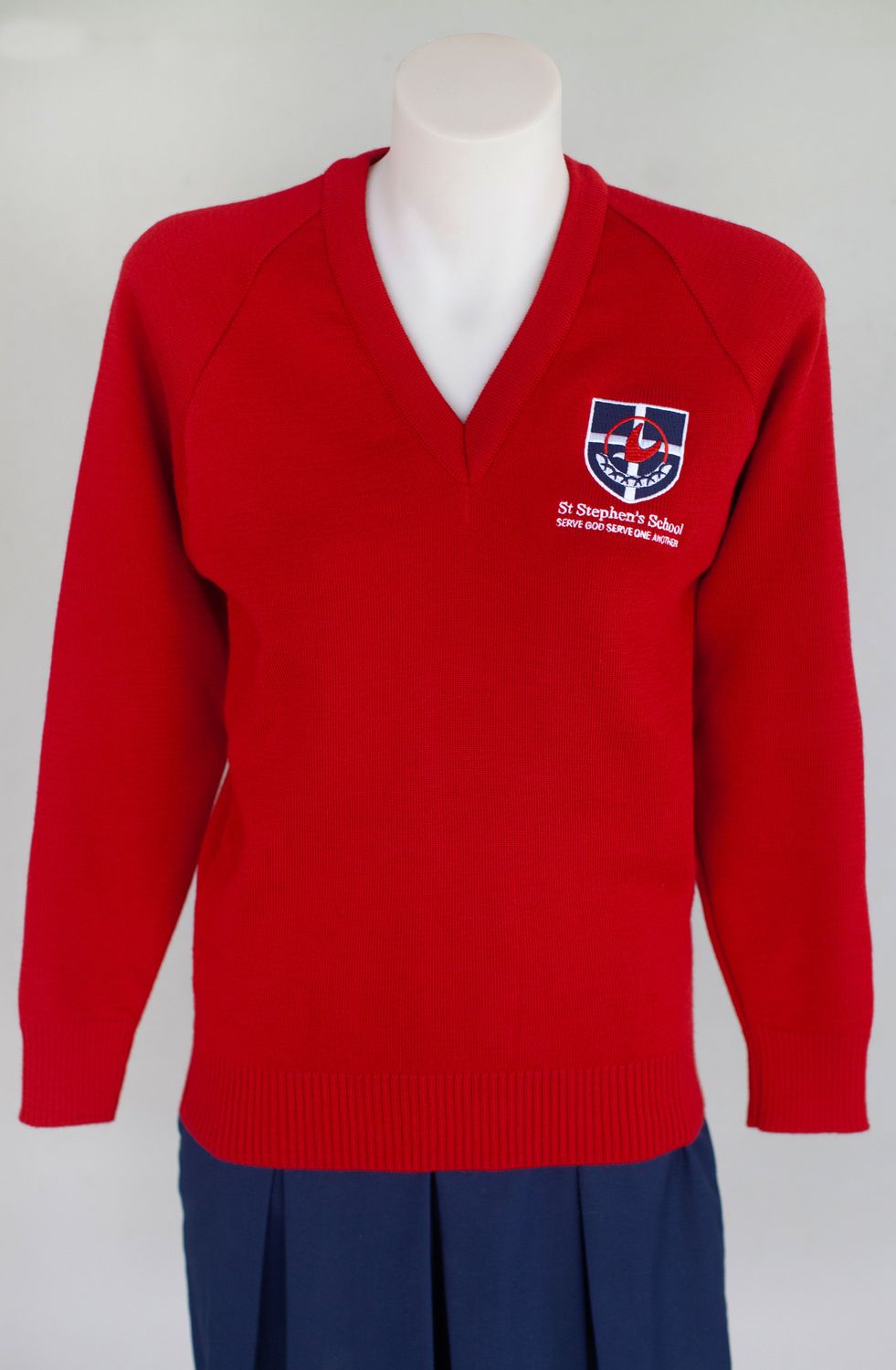 Jumper Red P/C, Size: 8