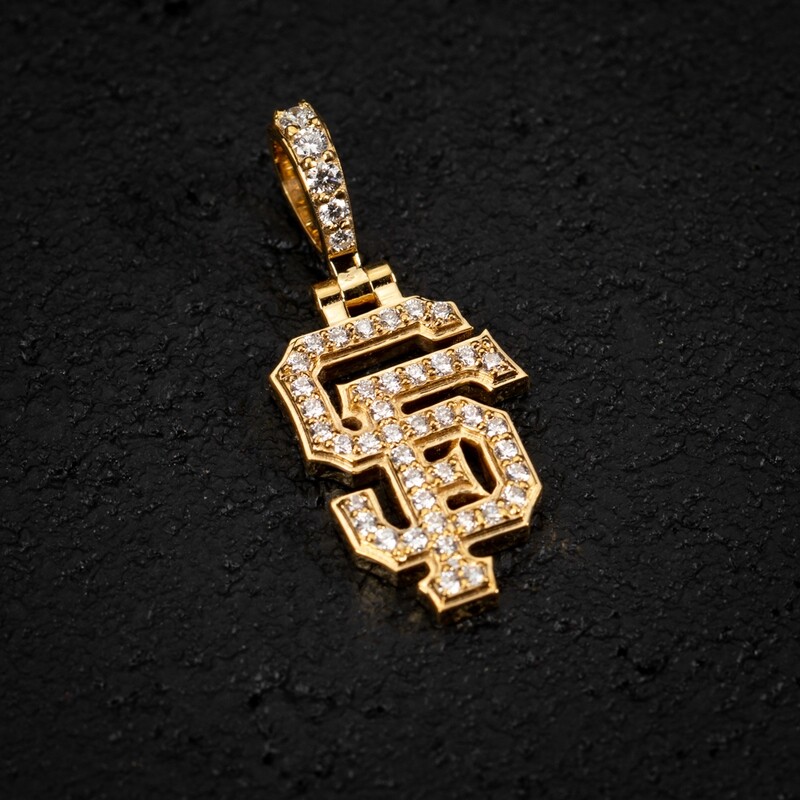 Micro Mini 14K Yellow Gold 0.50 Ct Diamond SF Pendant