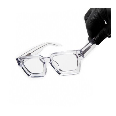 Large Fully Clear Tint Men&#39;s Top Quality Acetate Glasses