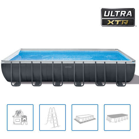 Intex Set Piscina Ultra XTR Frame Rettangolare 732x366x132 cm