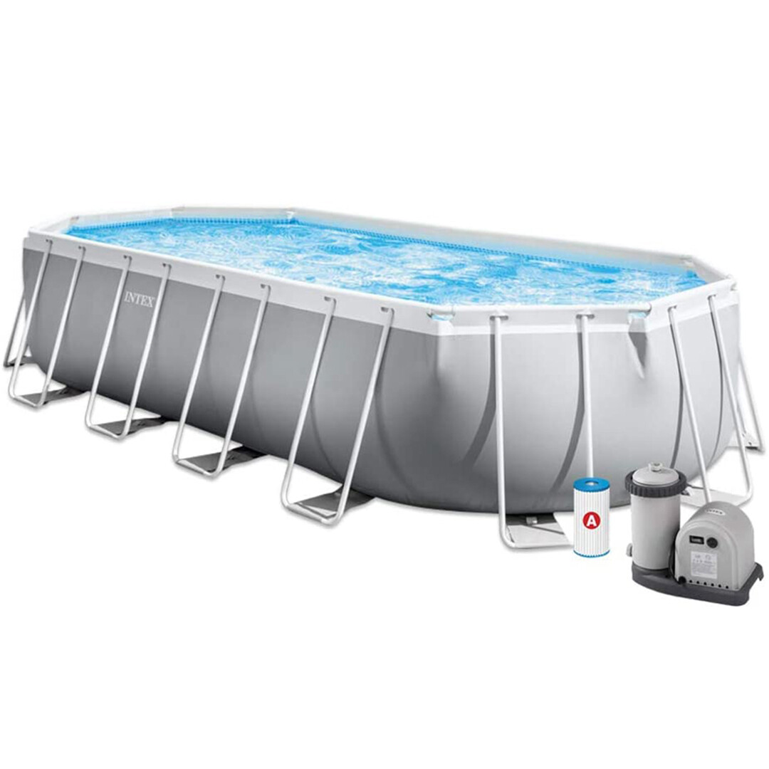 Piscina Intex Fuori Terra Ovale Prism Frame dim.610x305x122cm