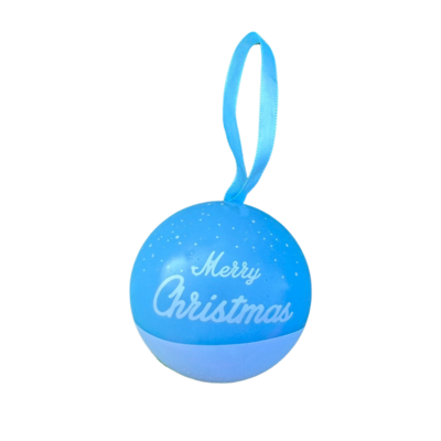 Fillable Christmas Baubel - blue winter