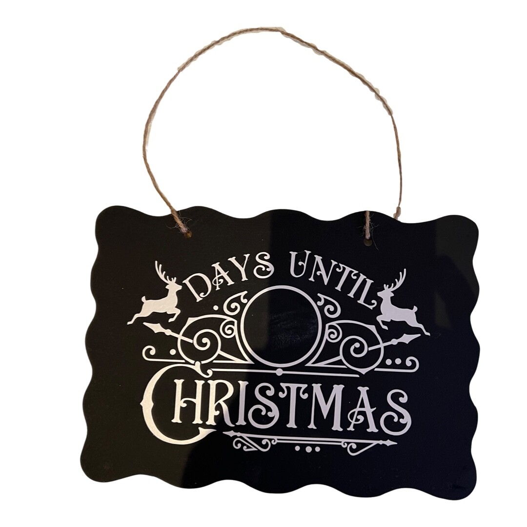 Christmas Countdown Plaque