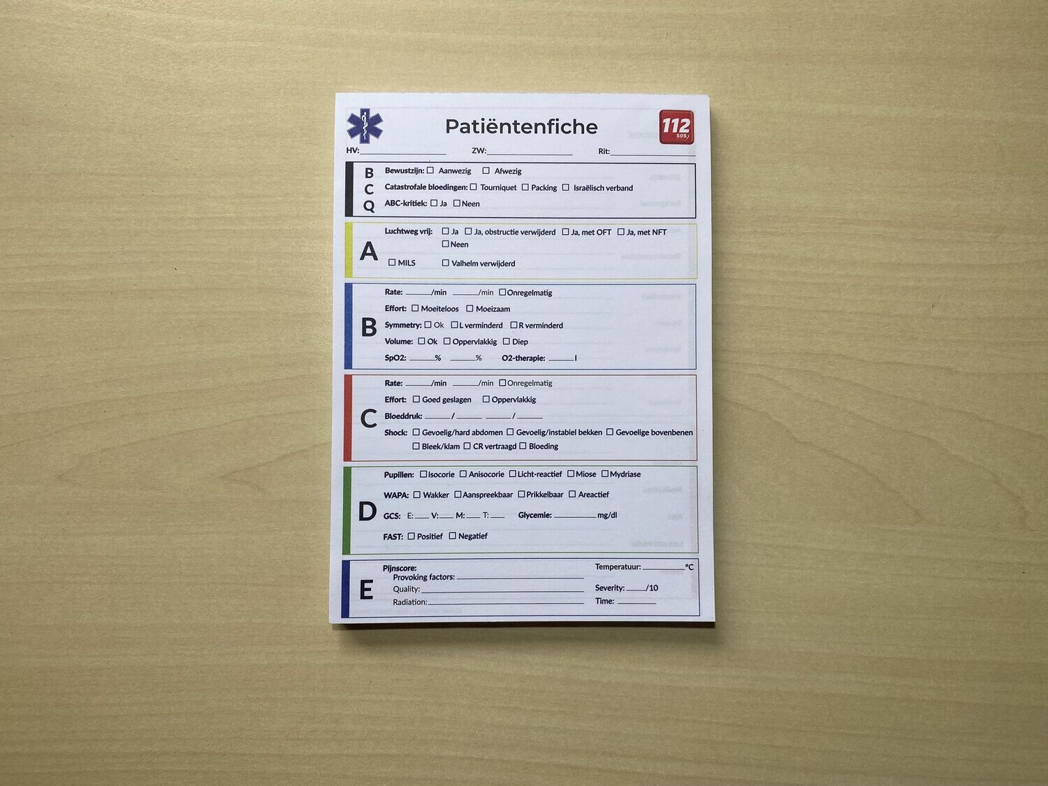 50 Patientenfiches (1 blok)