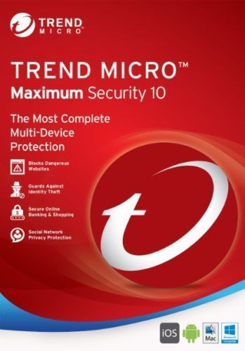 Trend Micro Maximum Security 2018  (More than 200 sold)