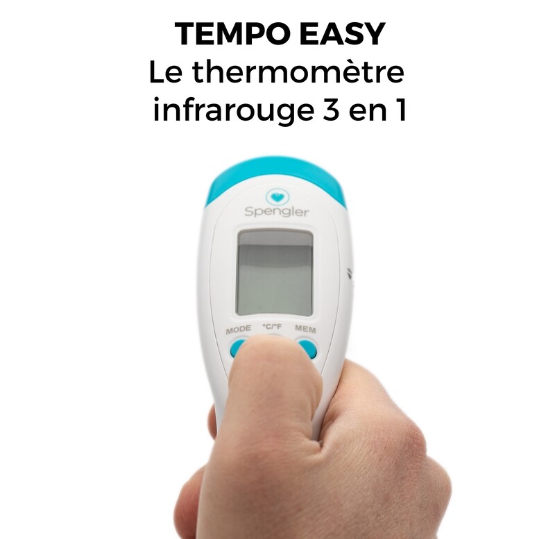 Thermomètre SPENGLER Tempo Duo II, thermometre frontal et auriculaire