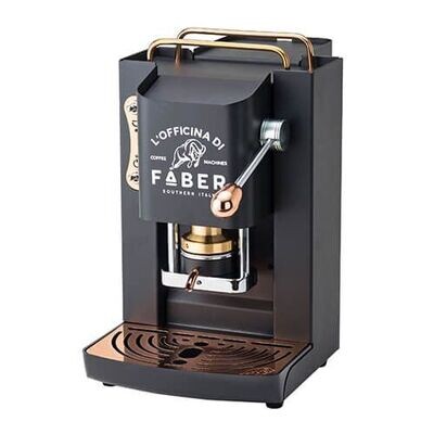 Machine à café Faber Pro Deluxe laiton noir mat