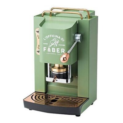 Machine à café Faber Pro Deluxe laiton vert acide