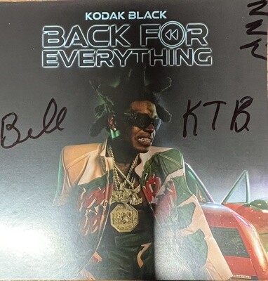 Kodak Black...Back For Everything Autographed CD
