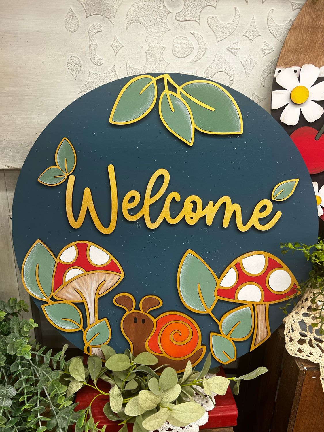 Mushroom Welcome, 18”