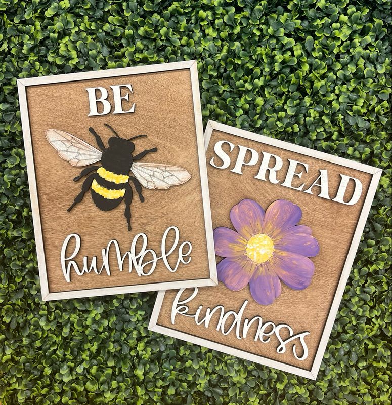 Color Crew TEEN: May … Bee/Flower Sign Duo