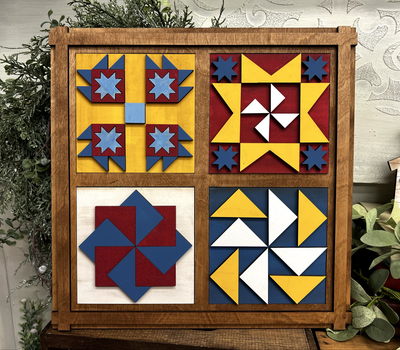 15” Frame w/Quilt Square Inserts