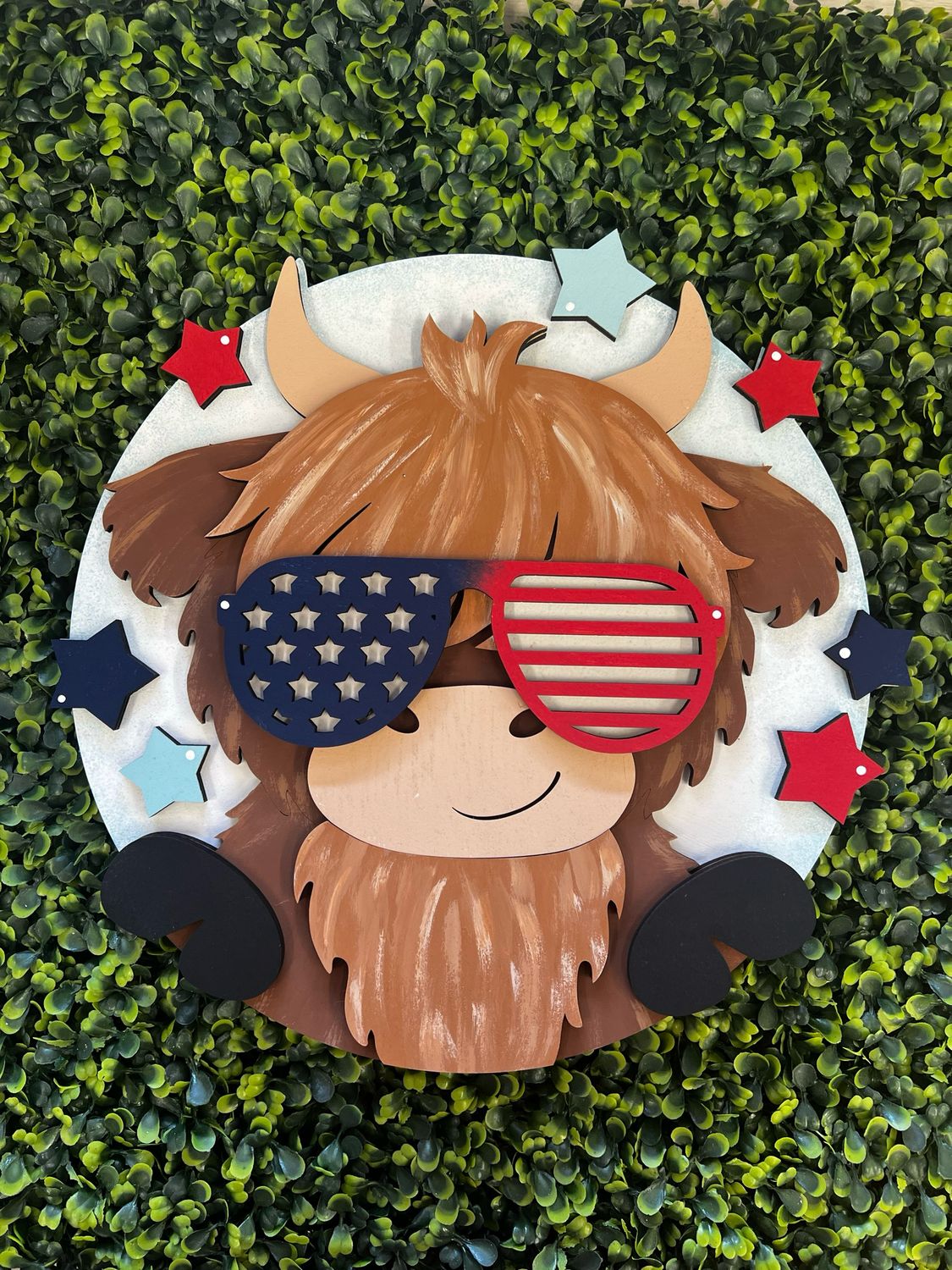 Color Crew TEEN: June … Patriotic Highland Cow