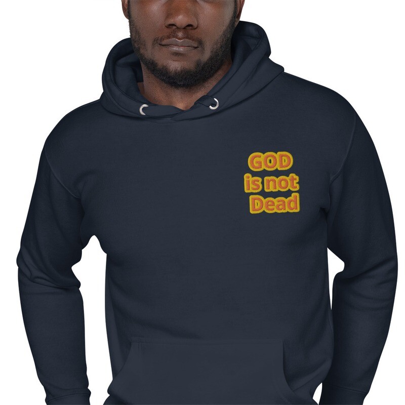Unisex Hoodie - GOD IS NOT DEAD EMB