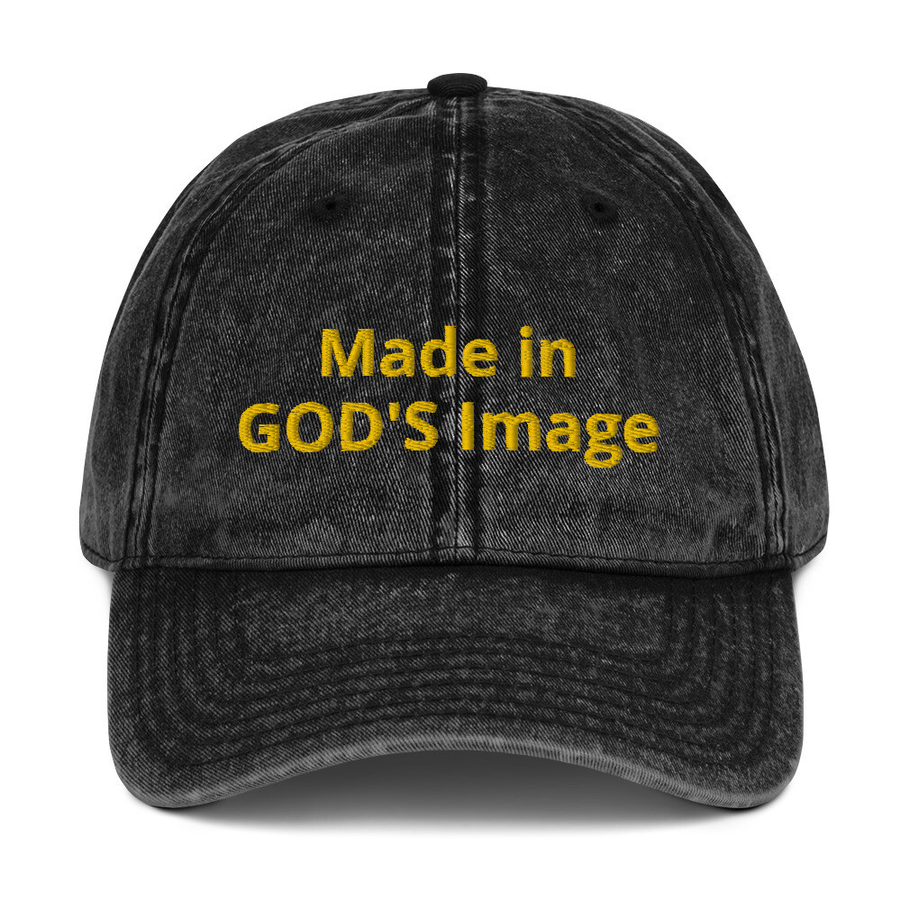 Vintage Cotton Twill Cap - God&#39;s Image
