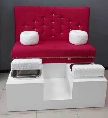 Double Pedicure Bench