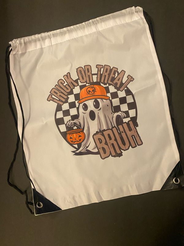 Trick or Treat drawstring Bag