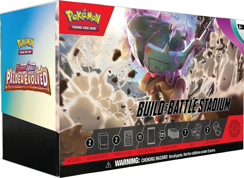 PKM Scarlet &amp; Violet Paldea Evolved Build &amp; Battle Stadium