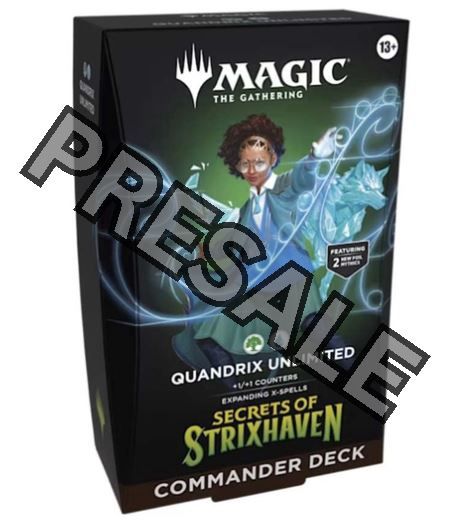 MTG PRESALE Secrets of Strixhaven Commander Deck, Version: Quandrix Unlimited (GU)