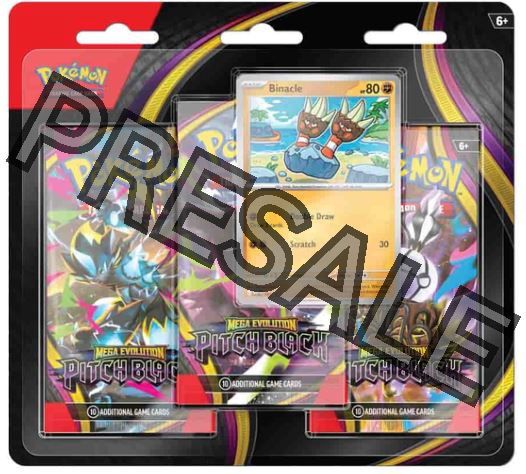 PRESALE Pitch Black Three Blister