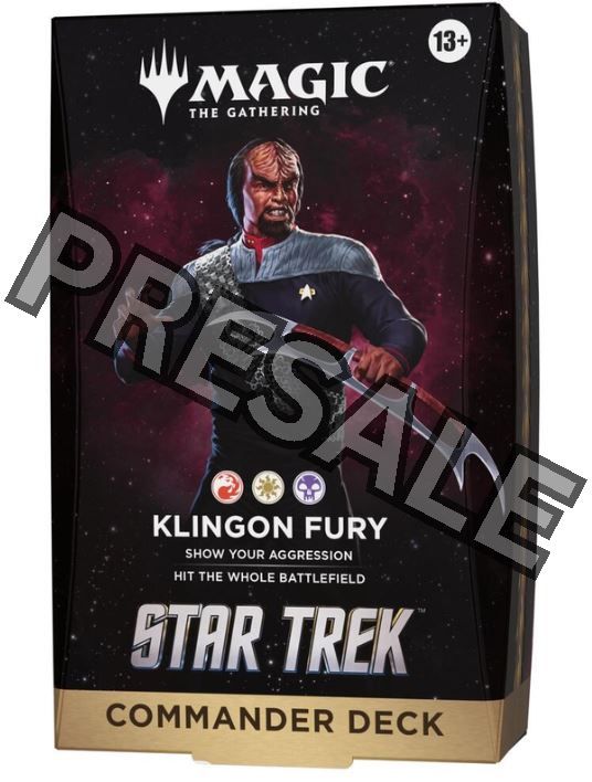 PRESALE MTG Star Trek Commander Deck (Delayed), Version: Klingon Fury (RWB)