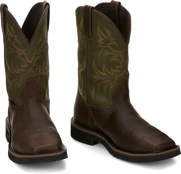 MEN'S JUSTIN SE4570 WORK BOOTS KEAVAN STEEL TOE