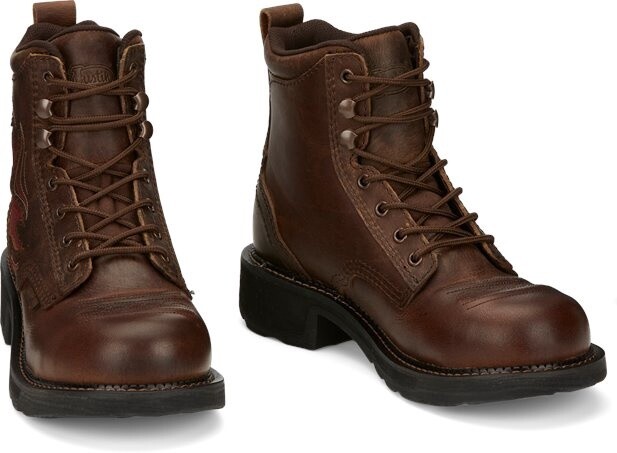 WOMEN'S JUSTIN GY997 WORK BOOTS REAMY NANO COMPOSITE TOE