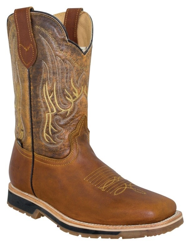 MEN'S WORK BOOT ESTABLO LEATHER BOVINO GRISLY  MIEL