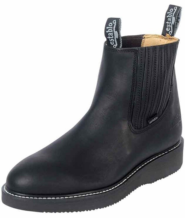 MEN'S WORK BOOT ESTABLO BOTIN LEATHER GRASSO BLACK