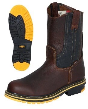 MEN'S WORK BOOT ESTABLO LEATHER BULL FIGHT CAFE, Colour: Cafe, Size: 6